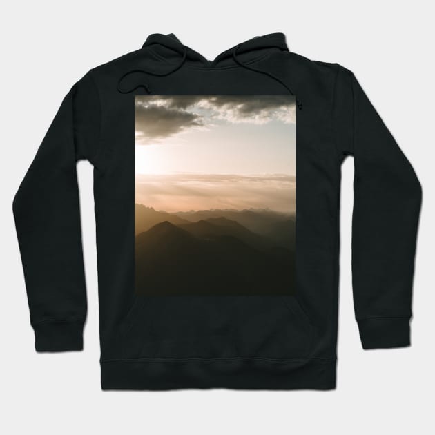 Mountain Sunrise in the German Alps - Landscape Photography Hoodie by regnumsaturni